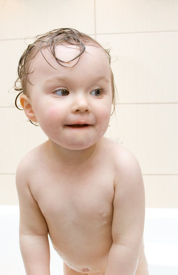 Baby In Bath Picture. Image 8400465