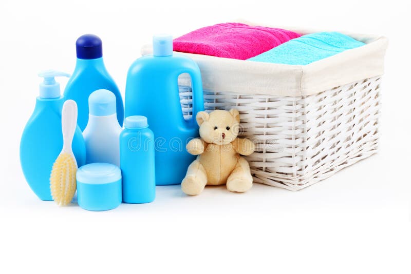 Baby bath stock image. Image of newborn, accessories 69465923