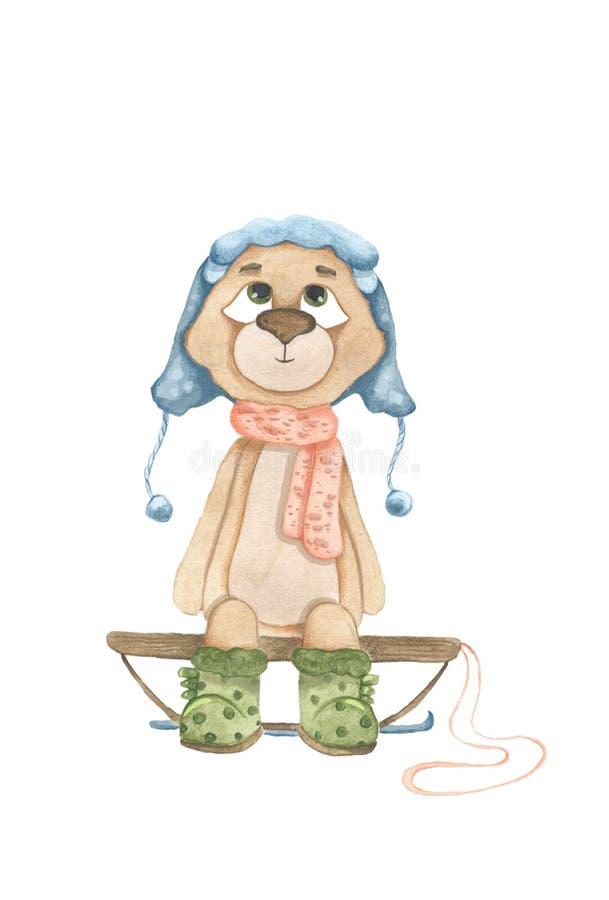 Baby Bear Wearing Clothes According To Different Weather Stock Illustration  - Illustration of cloudy, child: 155320560