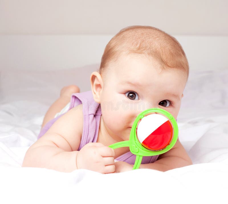 Baby On The Bed Picture. Image 19251915