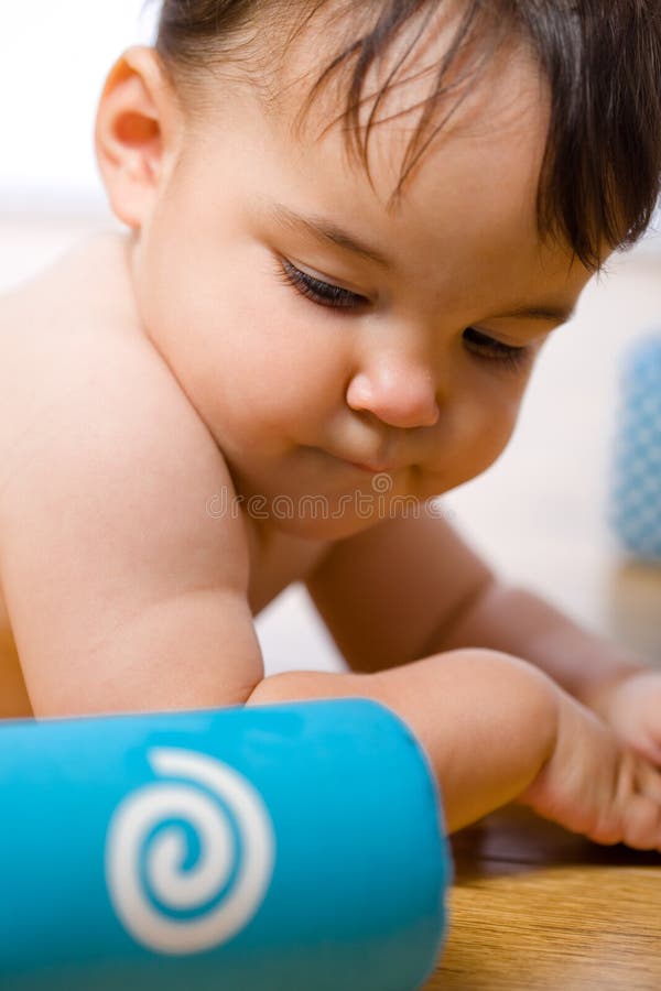 Baby bellyband stock image. Image of expression, cuddly 8303685