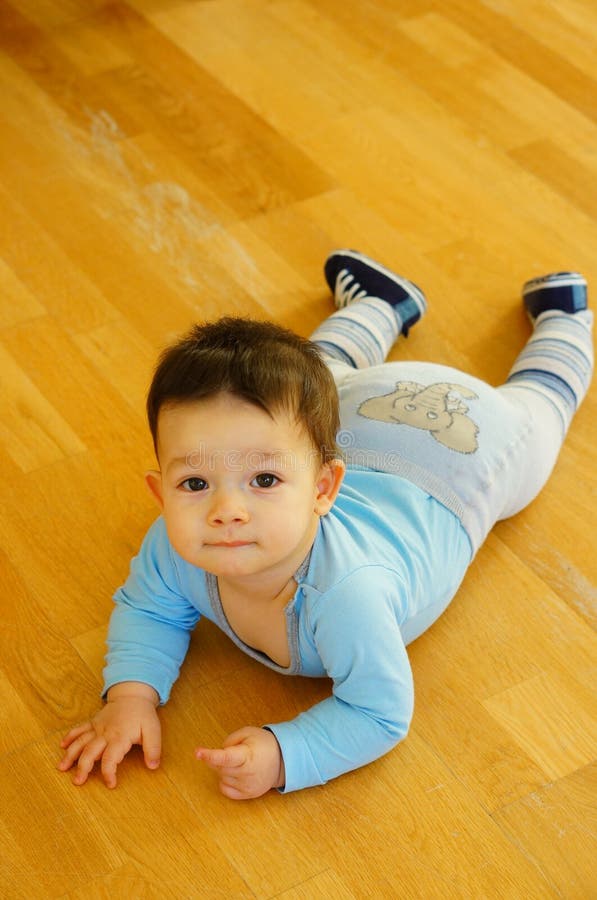 Baby On Belly Stock Photo Image Of Belly Lying Child 48719002