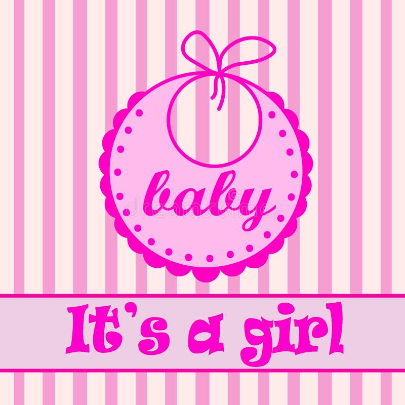 Download Baby bib for girl stock vector. Illustration of lovely - 102936302