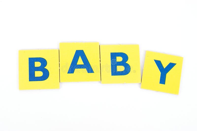 Baby in Block Letters
