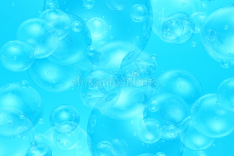 Baby Blue Bubbles stock illustration