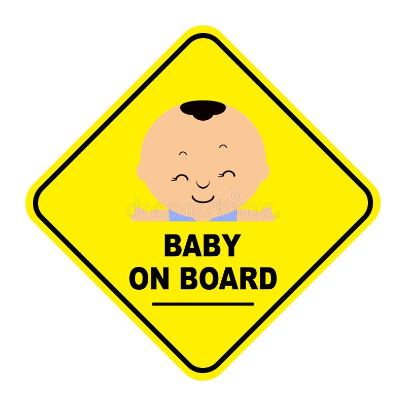 Download Baby On Board Sign stock vector. Illustration of sign ...