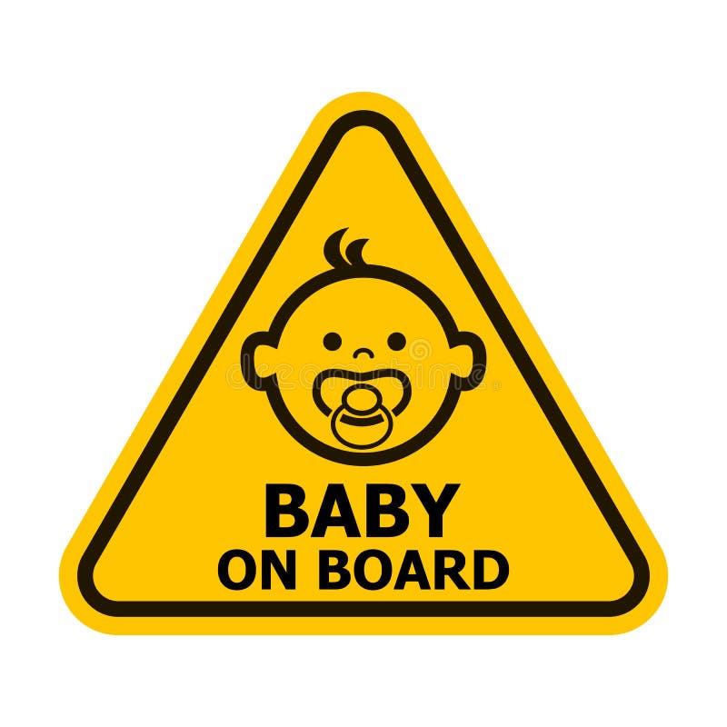 Download Baby on board sign stock vector. Illustration of drive ...