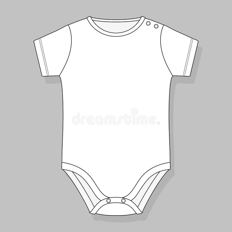 Baby bodysuit vector illustration Baby bodysuit vector illustration