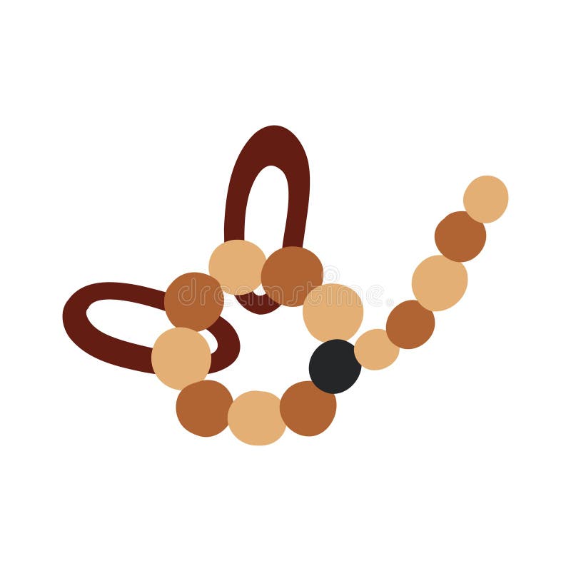 Baby Boho Neutral wooden rattles stock illustration