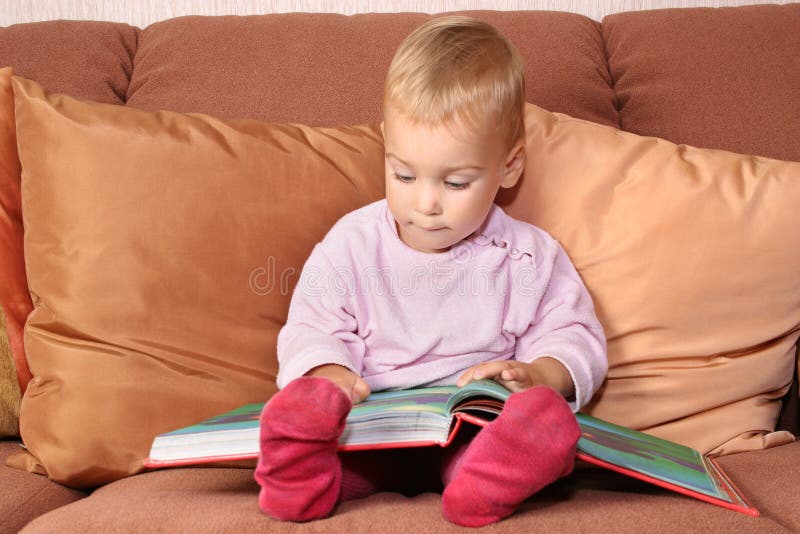 Baby with book