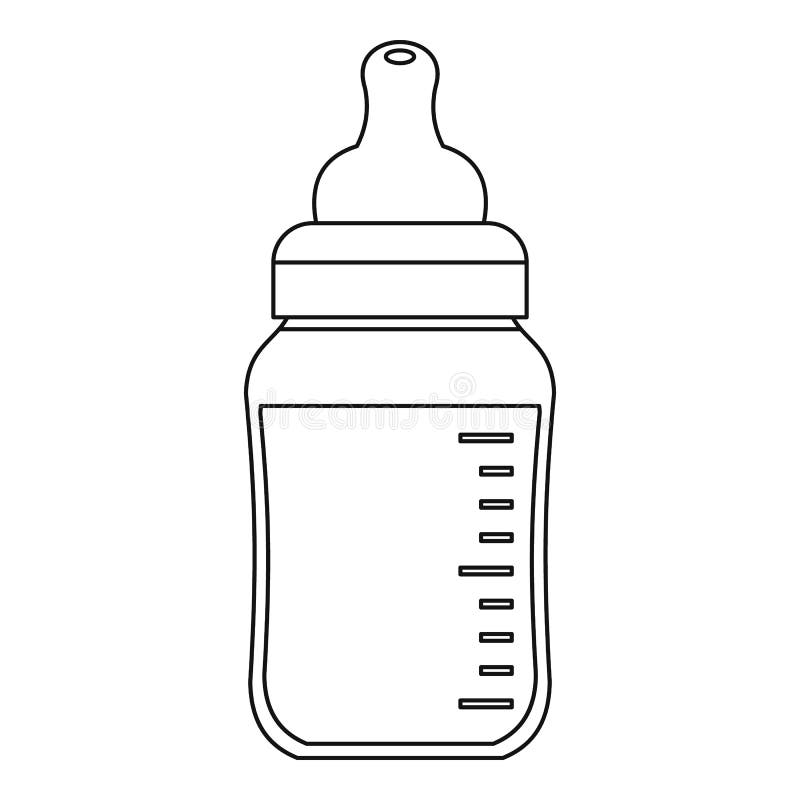 Download Baby Bottle Icon, Outline Style Stock Vector ...