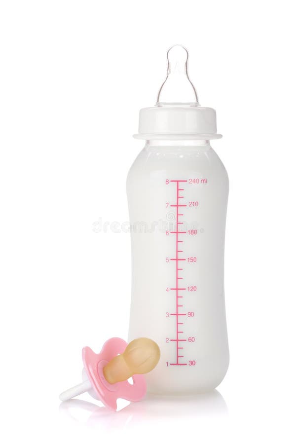 Baby Bottle, Pacifier And Towels Stock Photo Image of blue, food