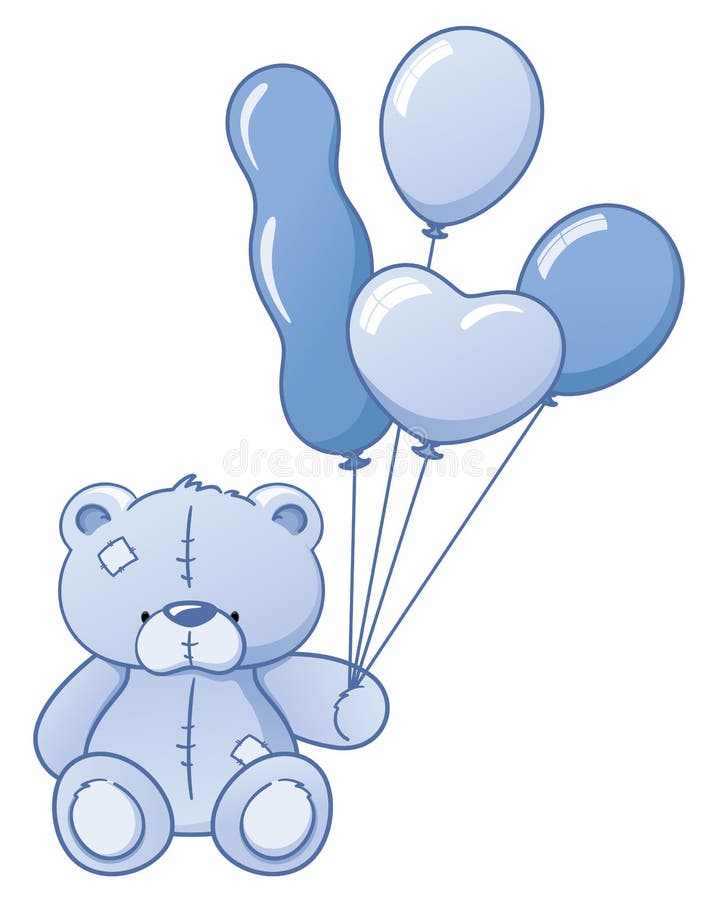 Baby Boy Bear stock vector. Image of teddy, bear, teddybear - 47289578