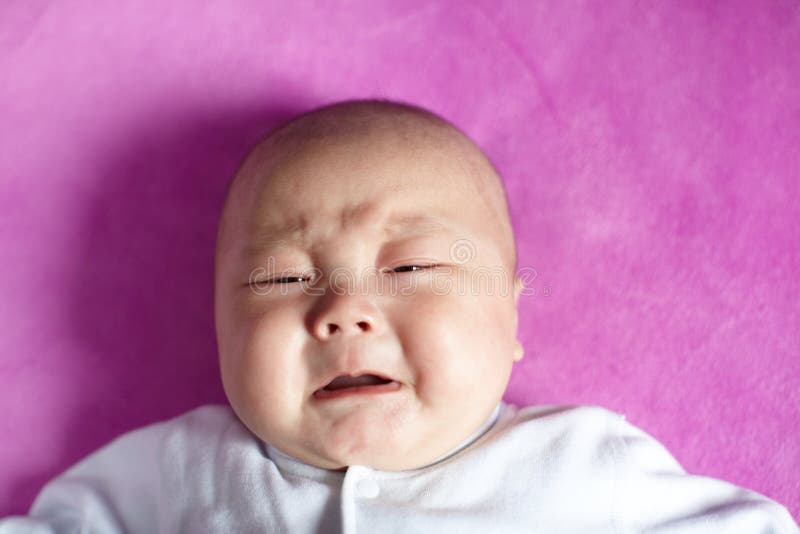 Baby boy crying stock photo. Image of lays, child, sweet - 39934006