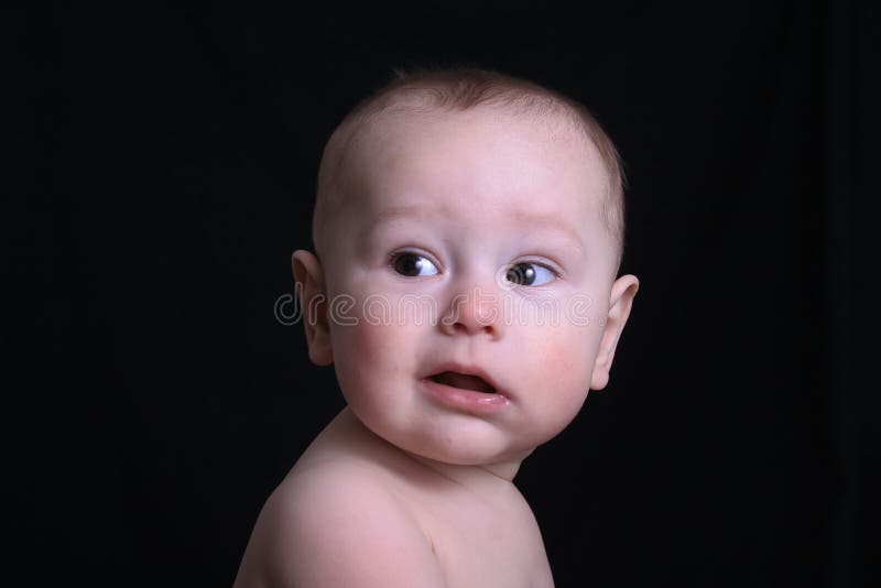 Baby Boy Funny Face stock image. Image of american, background 1956261