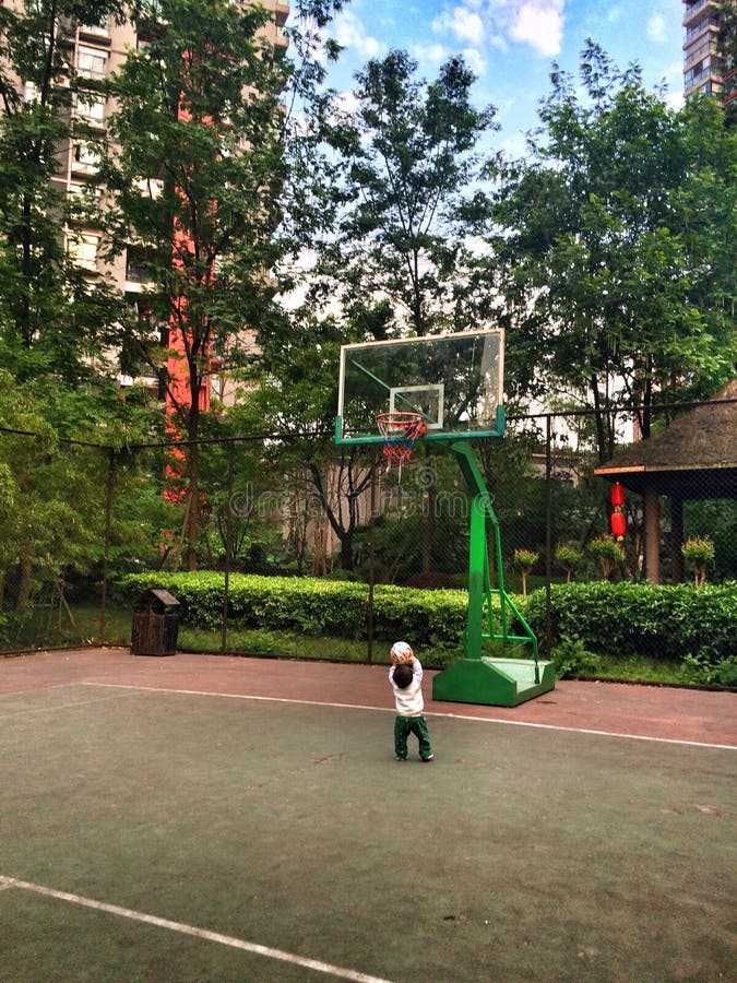 Baby with Basketball stock photo. Image of body, hold 1380134