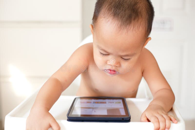 Tablets Bad for Young Children Stock Photo Image of intelligence