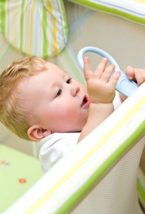 Baby boy stand stock image. Image of little, caucasian 16796935