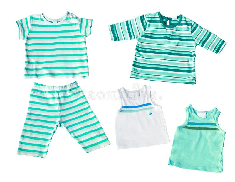 Baby boy's clothes isolated royalty free stock photography