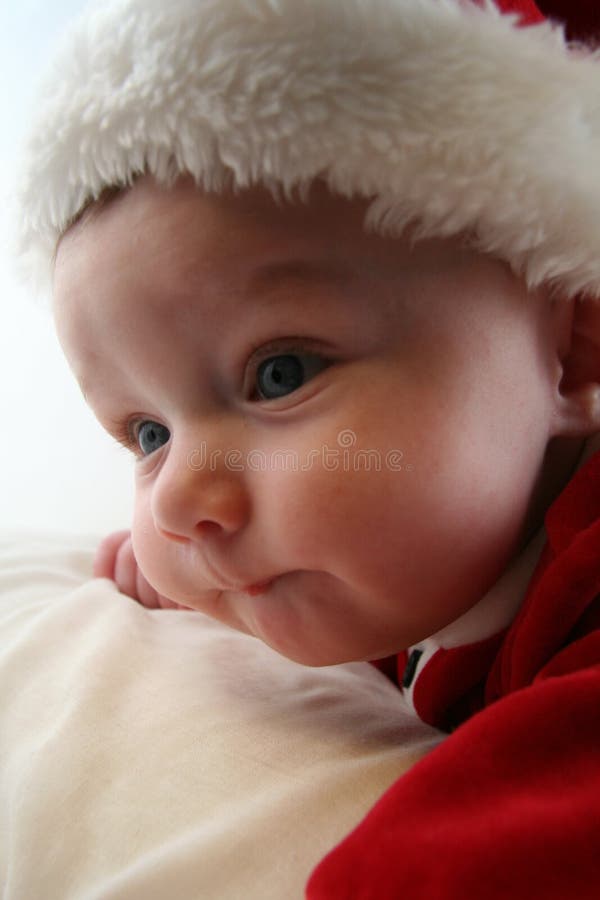 Baby Boy in Santa Claus Outfit