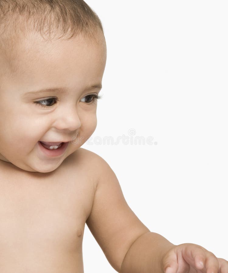Baby boy smiling stock image. Image of length, front 36256631