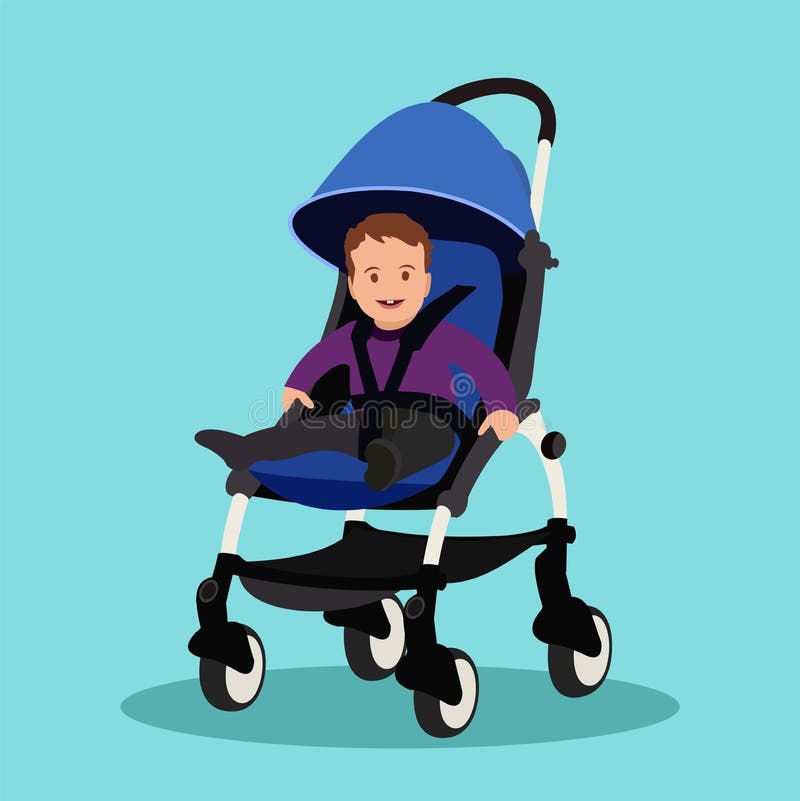 blue stroller for boy