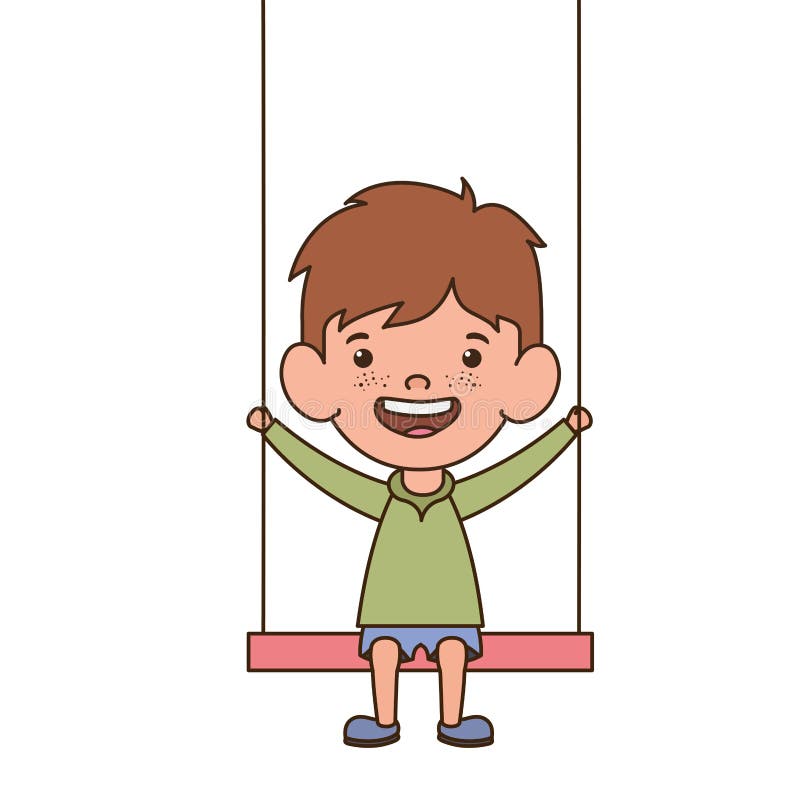 Boy Laughing Swing Stock Illustrations 155 Boy Laughing Swing Stock