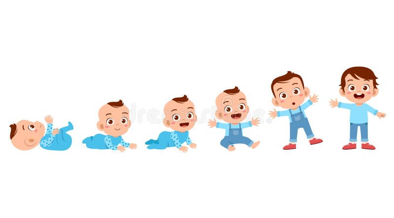 Growing Up Vector Hd PNG Images, Baby Boy Growing Up Process, Vector,  Growth, Pacifier PNG Image For Free Download