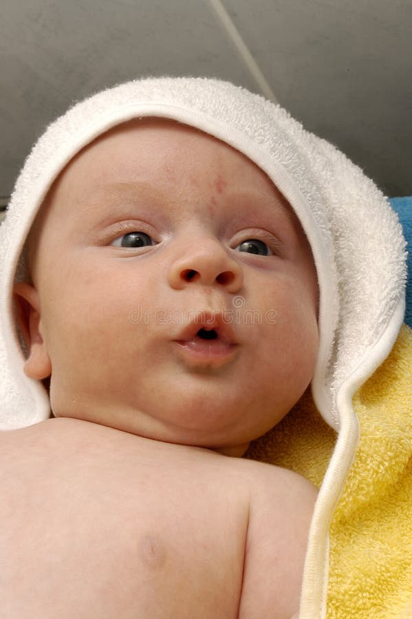 Small boy in towel stock photo. Image of caucasian, attractive 68929024