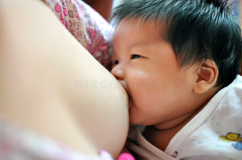 Baby breastfeeding