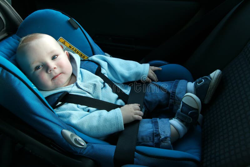 Baby in car seat stock images Baby in car seat stock images