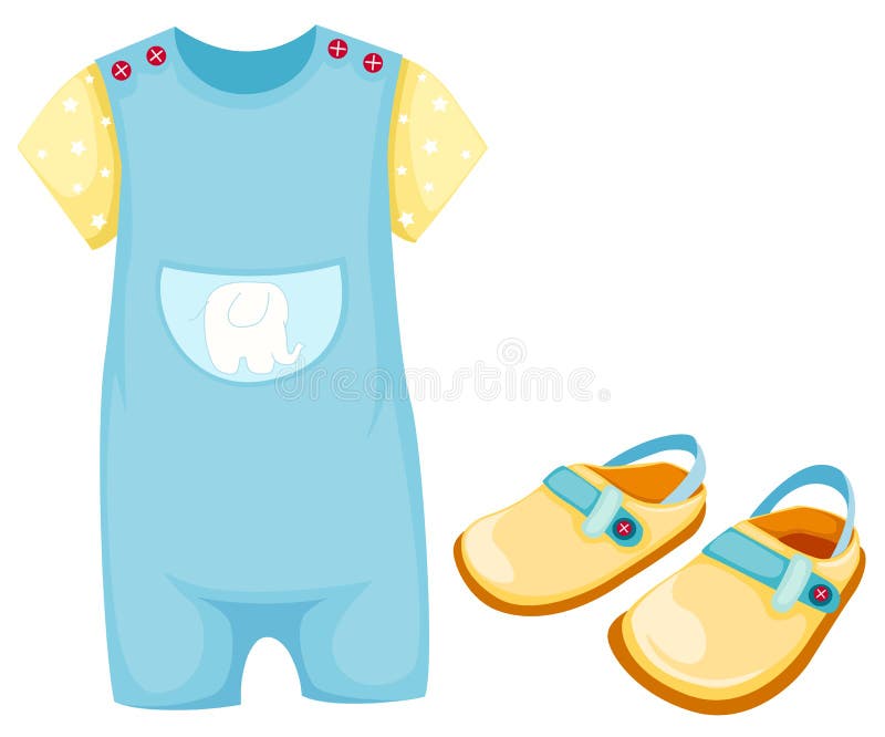 Baby clothes stock illustration. Illustration of fashion - 11708803