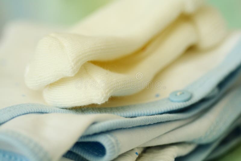 Baby Clothing Hanging on Clothesline Stock Image - Image of clothes ...