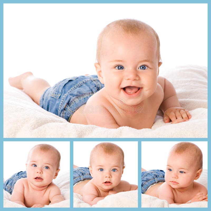 Baby collage royalty free stock images Baby collage royalty free stock images