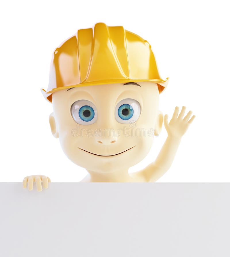 Baby Construction Helmet Form Stock Illustration Illustration of