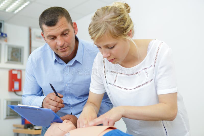 Baby Cpr Dummy First Aid Training Stock Image Image of presentation