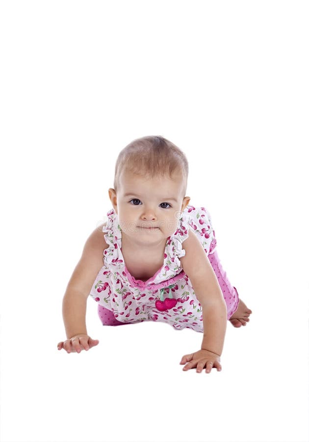 Baby crawling