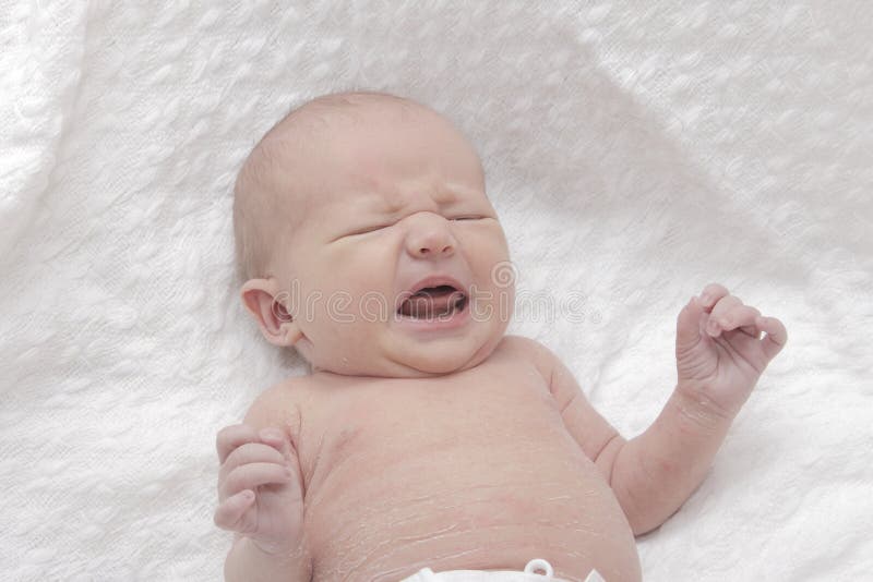 Crying baby stock image. Image of teething, white, crying 21088715