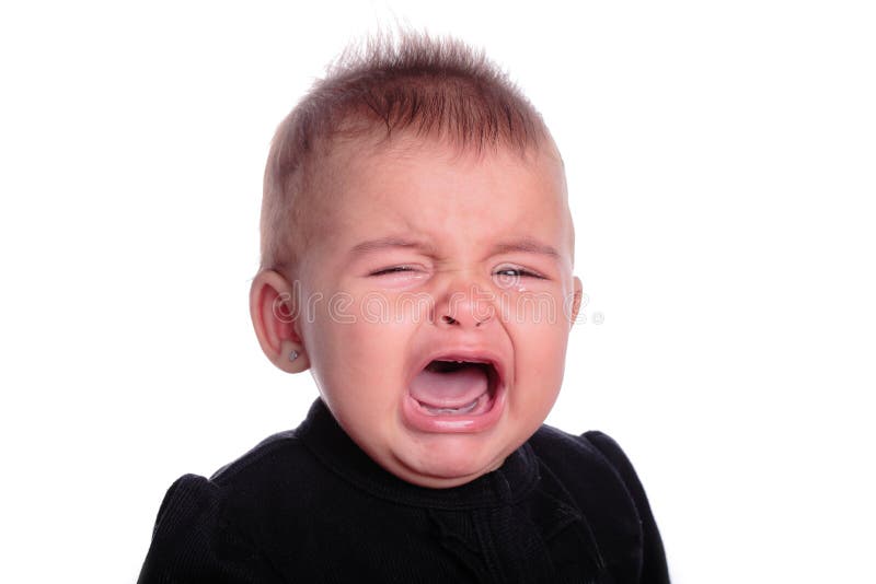 Crying baby stock image. Image of teething, white, crying 21088715