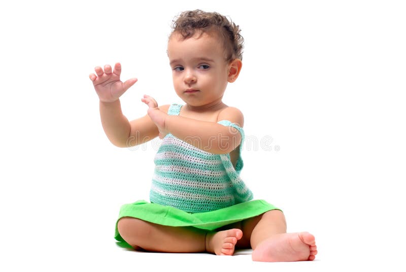 Baby Dance stock photo. Image of child, eyes, life, studio 4999442