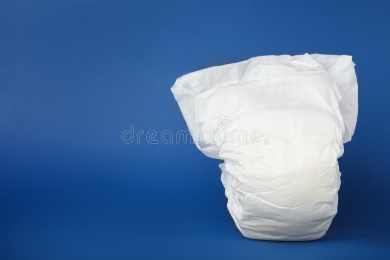Baby Diaper On Background. Space For Text Stock Photo Image of active