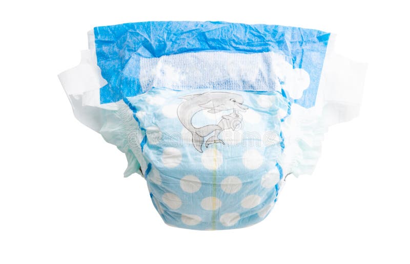 Baby diapers isolated stock photo. Image of background 147503458