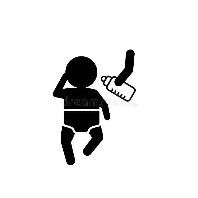 Baby, Drink Milk Icon. Element of Baby Icon Stock Illustration