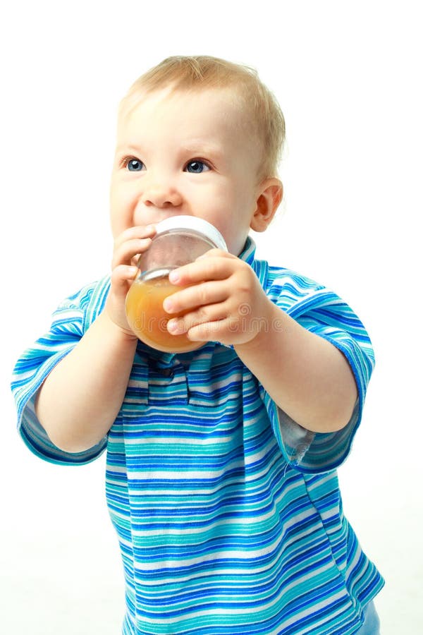 Baby Drinking Juice Picture. Image 10110645