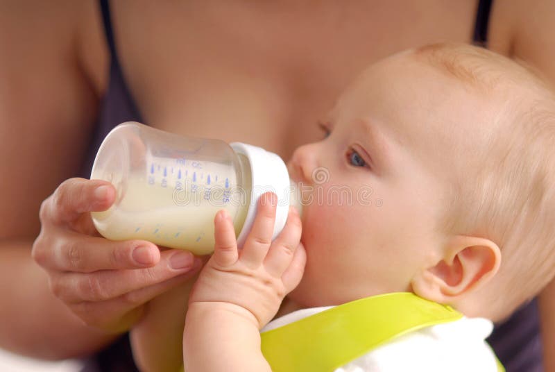 Baby drinking milk