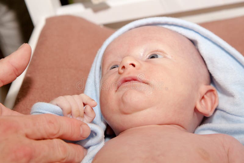 Baby Drying after Bath stock photo. Image of baby, clean 35526876