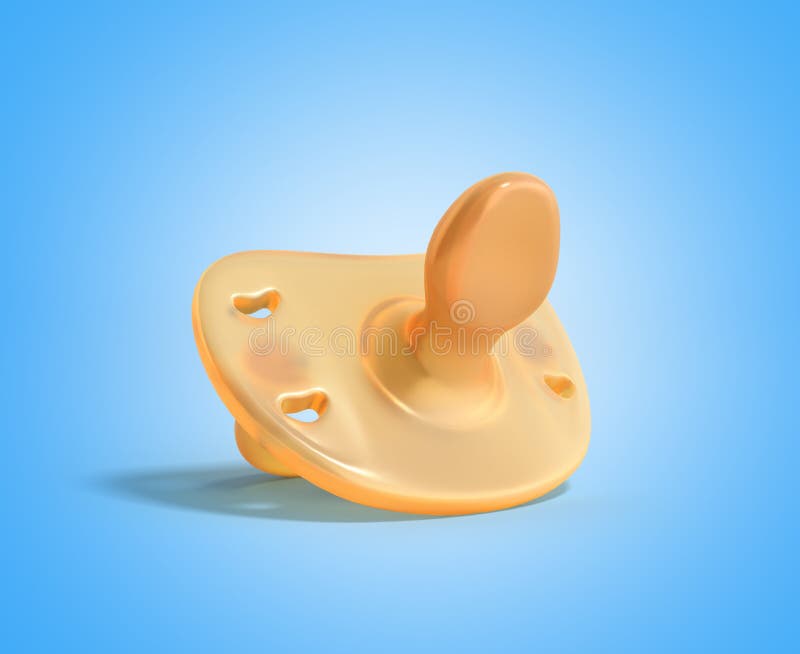 Baby dummy 3D render illustration ion blue background royalty free illustration Baby dummy 3D render illustration ion blue background royalty free illustration