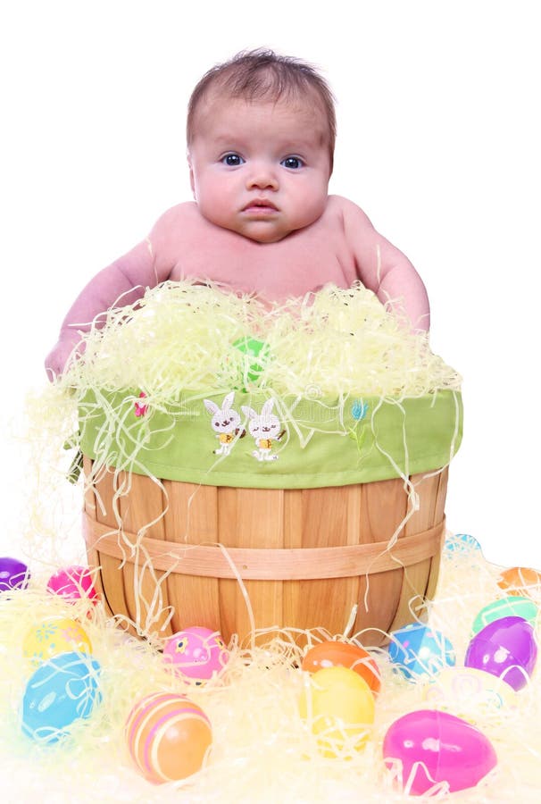Easter baby stock image. Image of babies, easter, portraits 4892147