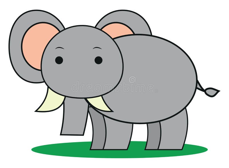 Baby elephant, icon stock vector. Illustration of baby 259398907