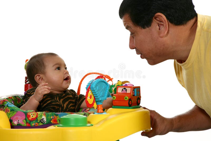 Baby en Papa royalty-vrije stock foto Baby en Papa royalty-vrije stock foto